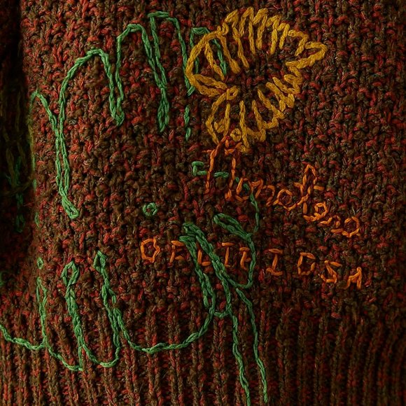 Anthropologie Wendy Wurtzburger Marcella Volini Monstera Cardigan Sweater XXS - Picture 7 of 8